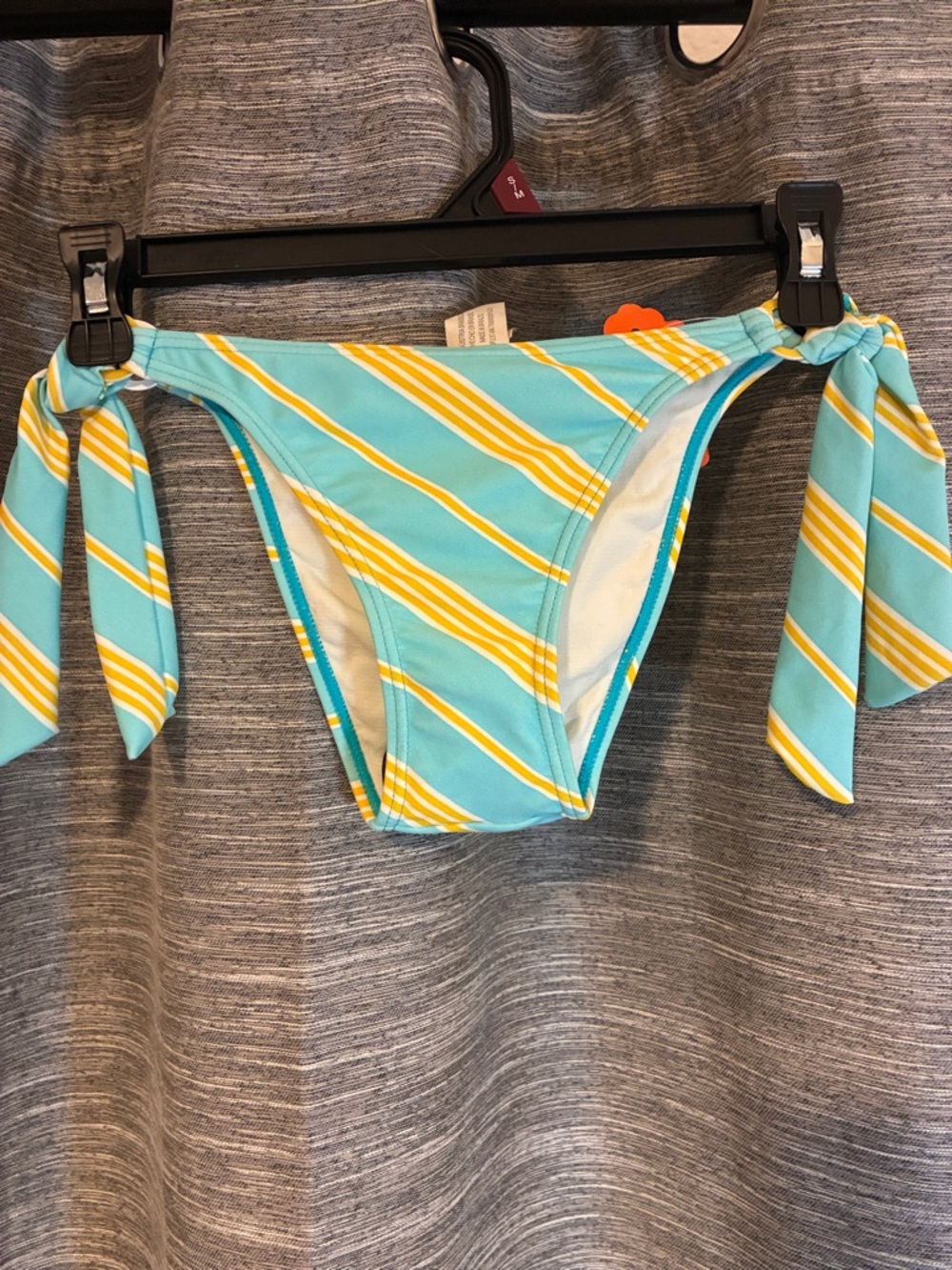 Cia Maritima Beachwear Striped Blue and Yellow Bikini Bottom